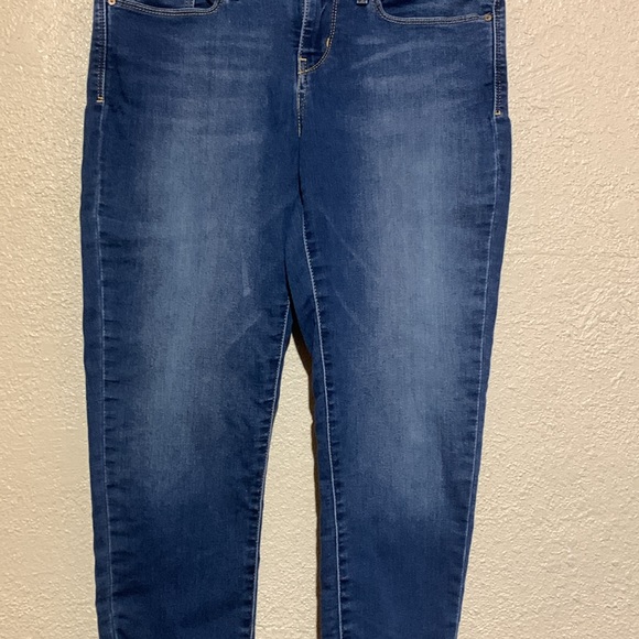 Denizen Jeans 4 Blue Stretchy Modern Ankle Skinny Mid Rise LOGO Cotton Blend - Picture 4 of 16
